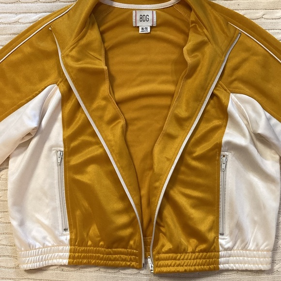 BDG Track Jacket ~ XL ~ Yellow and White - Picture 9 of 13